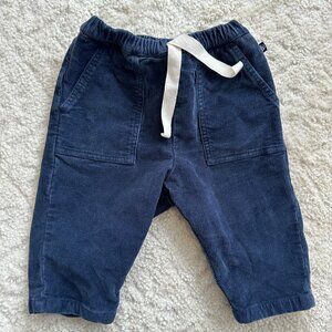Petit Bateau baby boy navy corduroy pants 12m